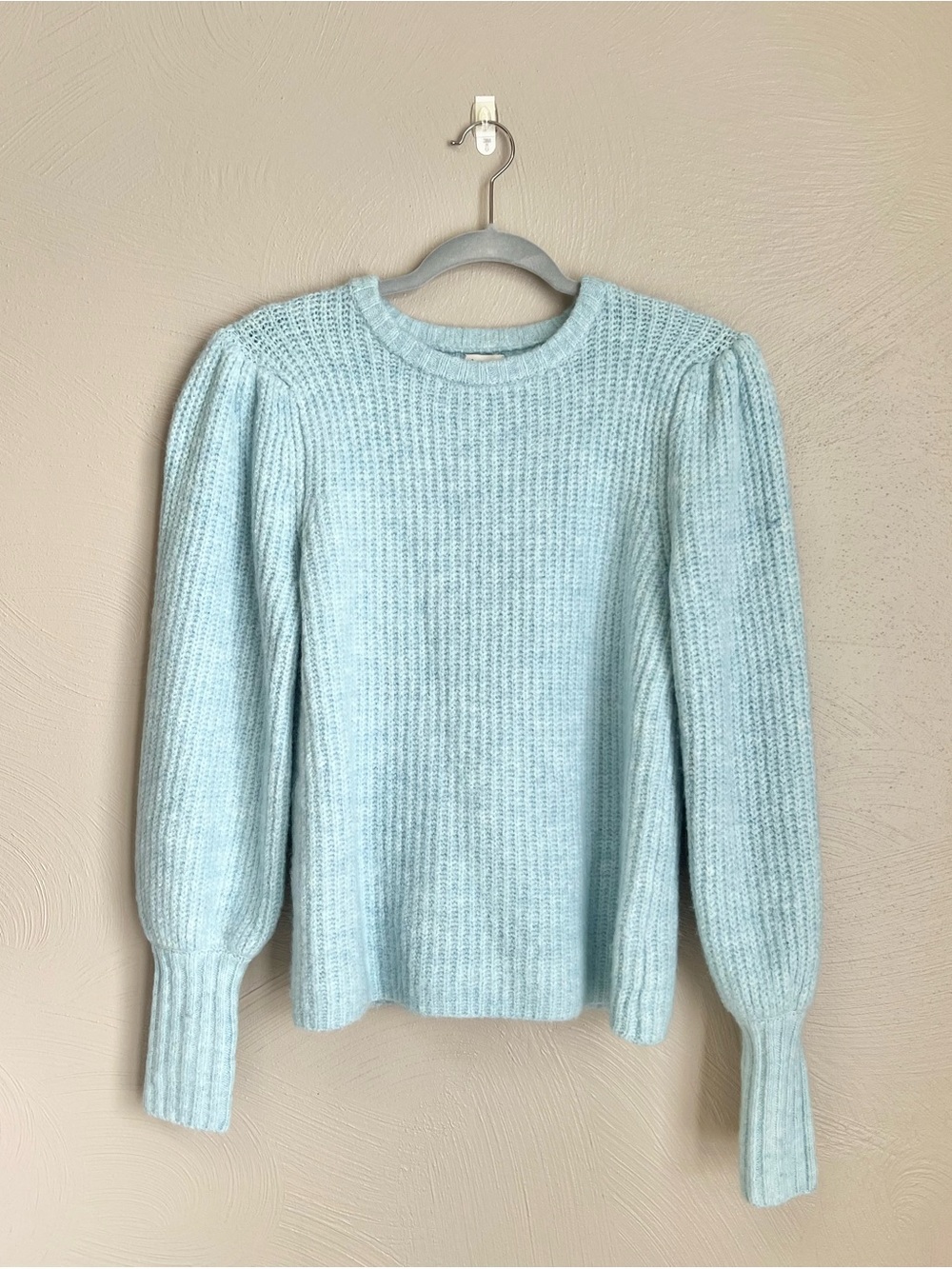 A New Day Women’s Blue Puff Sleeve Sweater